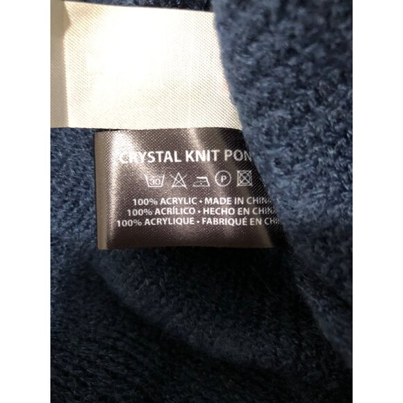 NFL Team Apparel Women’s Football Shawl North Carolina Sweater Poncho Blue - Picture 5 of 5